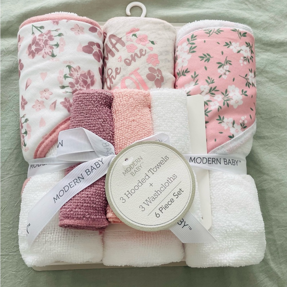 Baby Bath Towel/Washcloths Set